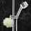 Shower Head Holder Clamp Bracket Adjustable Replacement, On Wall Mount Shower Bracket, Slide Clamp Holder Bracket, Chrome Plated 4