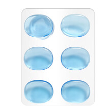 Drumgeluiddempingspad Doorzichtige siliconen drumdempers-Blauw
