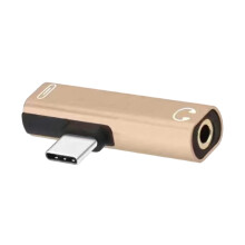 High Performances USB C To 3.5Mm Music Converters Aluminum-Glod