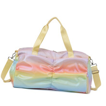 Grand sac de sport spacieux avec plusieurs poches, idéal-Jaune