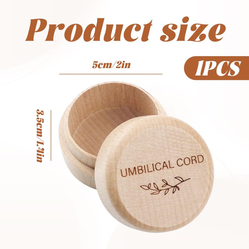 Grosion Umbilical Cord Keepsake Boxengraved Wooden Baby Memory Boxwooden Baby