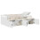 VidaXL vidaXL Bed Frame with Drawer White 90 x 190 cm Engineered Wood 3