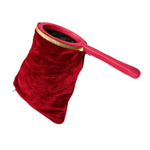 Sac de disparition d'accessoires de magie divertissants-Rouge