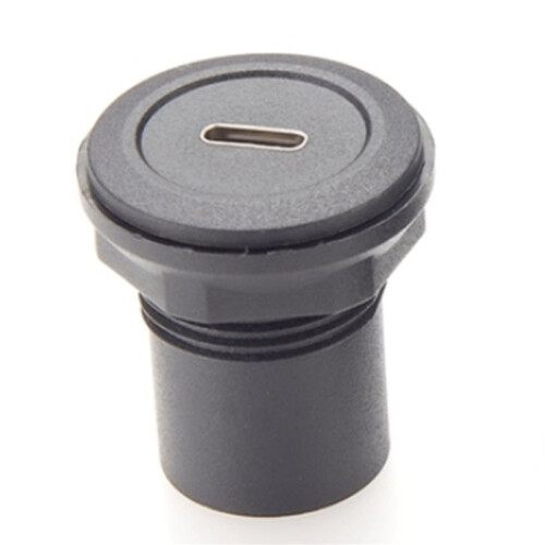 5pc 22mm USB Connector USB C Jack to USB C Jack Round Panel Mount Adapter USB 3.1 Panel Threaded Mount Coupler Converter 1