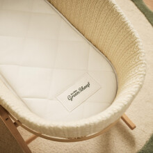 The Little Green Sheep Natural Moses Basket Mattress Breathable Baby M