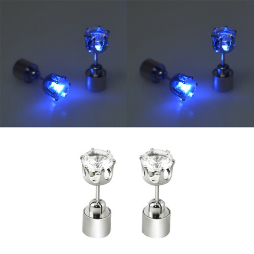 Pari led-timanttikorvakoruja (väri: sininen) yllätyslahja 1