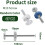 Stair Gate Replacement Parts Kit 10mm Threaded Spindles and Wall Prote 1