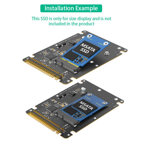Convertisseurs IDE 44Pin vers MSATA SSD de 2,5 pouces pour 1