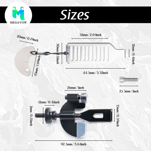 MEGAVOW 2 Pack Security Portable Door Lock Without Drilling Stainless