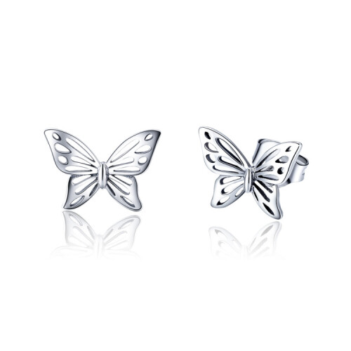 S925 Sterling Silver Butterfly Earrings Surprise Gift 1