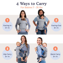 Beco Gemini Baby Carriers from Newborn to Toddler Certified Ergonomic