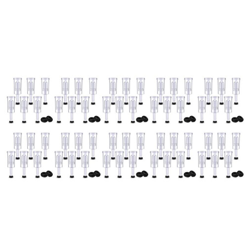 Airlock Set for Fermentation, 200 Pieces Silicone Grommets and 60 Pieces Plastic Airlock