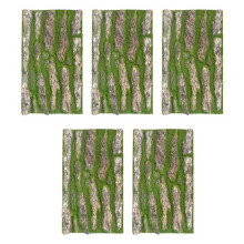5X Artificial Bark Decoration Real Dried Pine Tree Bark with Artificial Moss