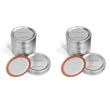 160Pcs Wide Mouth Canning Lids,Mason Jar Canning Lids for ,Split-Type Lids Leak Proof 86mm Mason Jar Lids