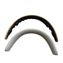 Premium Lammleder-Kopfbandabdeckung kompatibel mit Bowers & Wilkins PX7S2 & PX8 Kopfhörern White+Brown