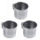 3X Edelstahl-Kaffee-Tee-Becher-Schale-Camping / Reise-3.5 1