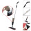700ML Spray Floor Mop Water Spraying Floor Cleaner Includes 2 Microfibre Pads Black 4