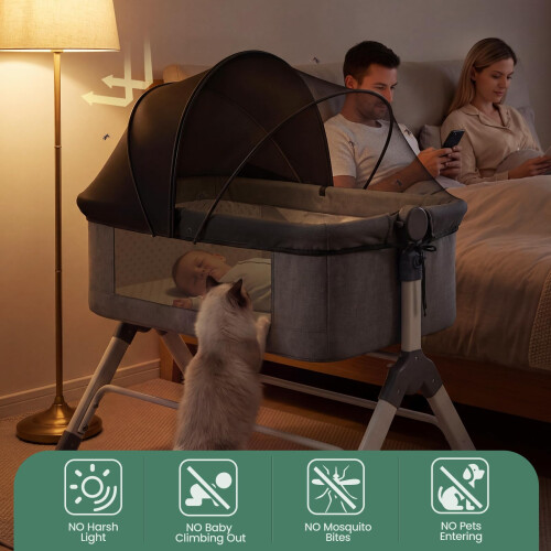 Mosquito Net for Cot Universal Cat Net for Next to Me Crib with Side B 1