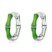 S925 Sterling Silver Bamboo Earrings For Women Surprise Gift