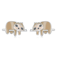 S925 Sterling Silver Cute Sloth Stud Earrings For Women Surprise Gift
