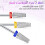 6 Pieces Nail Carbide 5 in 1 Bit Multi-Function Tapered Shaping Nail Drill Carbide Nail Drill Bit Use for Both Left 3