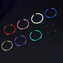 40-Piece Boxed Set Of European And American Style Stainless Steel Nose Rings And Titanium Steel Fake Nose Rings (Colors: Multi-Colored) Surprise Gift