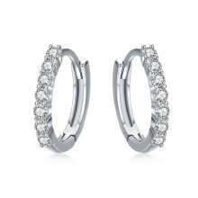 S925 Sterling Silver Earrings With Zircon Set (White) Surprise Gift