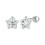 Σκουλαρίκια-έκπληξη από ασήμι S925 με νήμα Moissanite Star (Mse051) 1