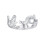 Scr944-E Sterling Silver S925 Cute Cat Adjustable Ring Surprise Gift 1