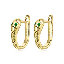 Schlangenohrringe aus 925er Sterlingsilber für Damen (Gold) – Überraschungsgeschenk