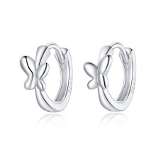 S925 Sterling Silver Simple Butterfly Earrings For Women Surprise Gift