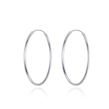 Sterling Silver Stud Earrings, Large Hoop Earrings, S925 Silver Earrings, White Gold Plated Earrings Surprise Gift