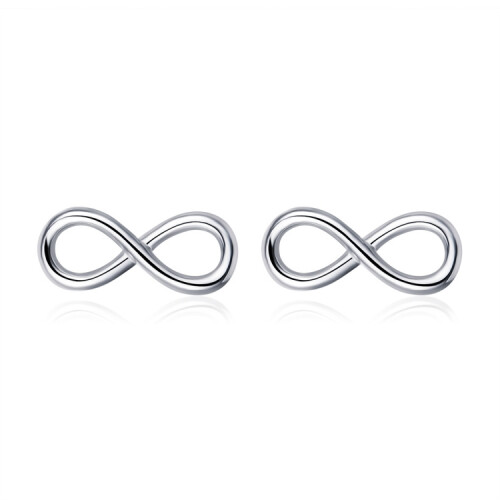 Women'S Simple Sterling Silver Stud Earrings Surprise Gift