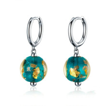 Dreamy Glass Earrings S925 Sterling Silver Glass Earrings Surprise Gift