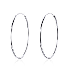 Sterling Silver Statement Minimalist Stud Earrings, Large Hoop Earrings For Women Surprise Gift