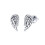 S925 Sterling Silver Wing Stud Earrings - Personalized Earrings Surprise Gift 1
