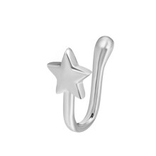 U-Shaped Nose Clip, Copper And Zircon-Set, Color: G-252 Silver. Surprise Gift