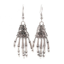 Halloween-Themed Personalized Earrings, Alloy Holiday Jewelry, Style: Silver Claw Surprise Gift