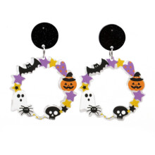 Halloween Acrylic Earrings, Unique Holiday Accessories, Style: E000168 Star Surprise Gift