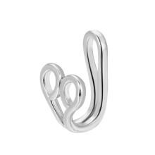 Clip nasal en forma de U, engastado en cobre y circonita, color: G-189, regalo sorpresa plateado