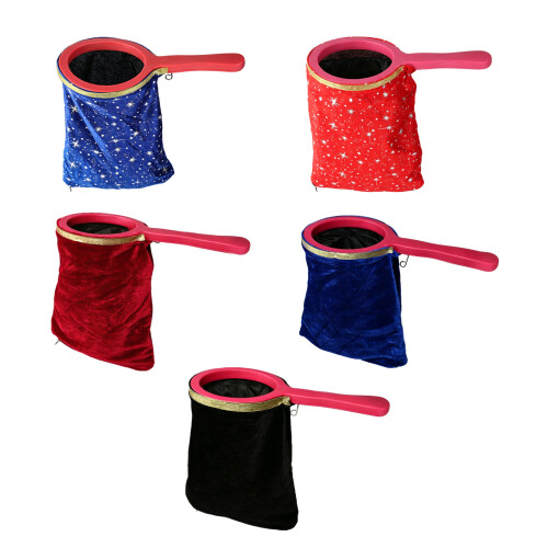 Fun Vanishing Pouch Magics Trick Props Bag-Blue pattern 1