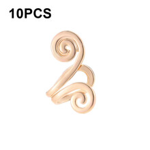10 Minimalist Acupressure Metal Ear Clips For Sale (01 Gold 0377) Surprise Gift