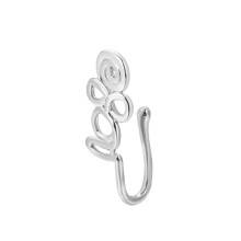 U-Shaped Nose Clip, Copper And Zircon-Set, Color: G-374 Silver. Surprise Gift