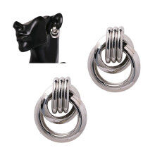 Women'S Vintage-Style Exquisite And Fashionable Hoop Earrings (Silver) Surprise Gift