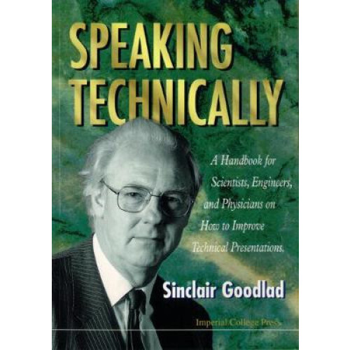 SPEAKING TECHNICALLY BS by GOODLAD S Paperback Book