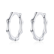 S925 Sterling Silver Fashion Bamboo Joint Women'S Earrings Surprise Gift