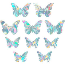 10 Rainbow Prism Butterfly Window Electrostatic Glass Stickers Anti-Collision