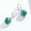 Σκουλαρίκια Dreamy Glass από ασήμι S925, δώρο έκπληξη 3