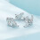 Scr944-E Sterling Silver S925 Cute Cat Adjustable Ring Surprise Gift 5