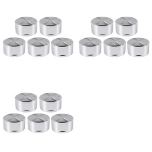 15 Perillas de Metal para Estufa de Gas, 8 mm, Control de Cocina, Perilla de Horno, Perilla de Quemador, Interruptor de Placa de Gas, Accesorios de